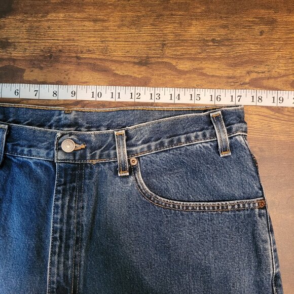 Vtg Levi's Jeans Size 38x34 Measures 34x34 Relaxed Fit 550 USA Medium Wash Y2K - Picture 6 of 10